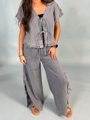 Tied Up Denim Set