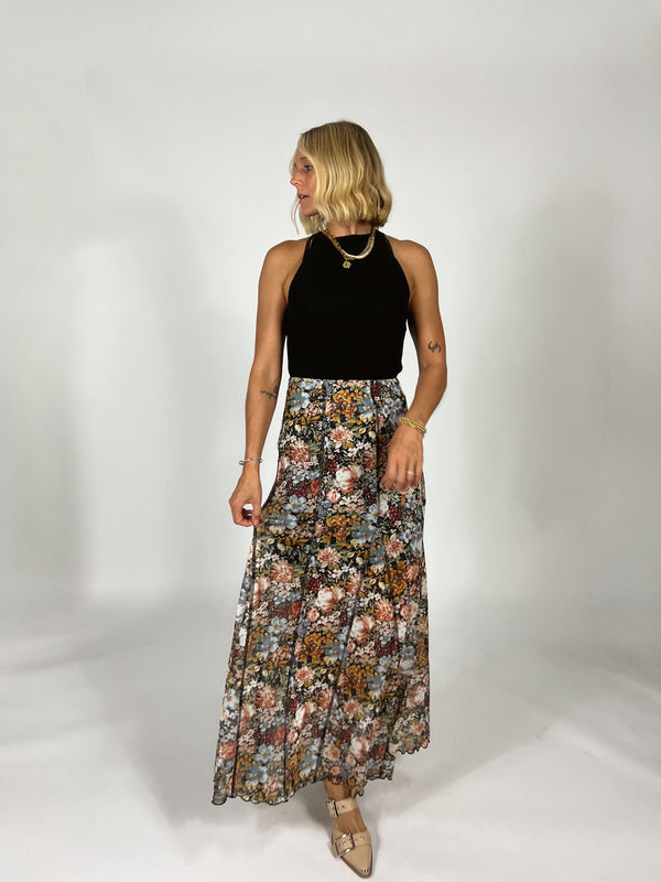 Wild Rose Mesh Skirt
