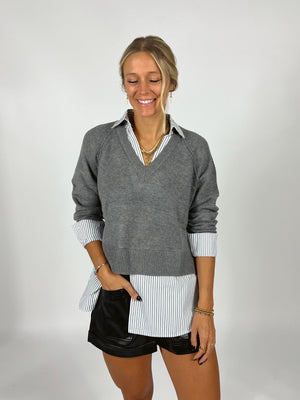 Doubled Up Collared Top