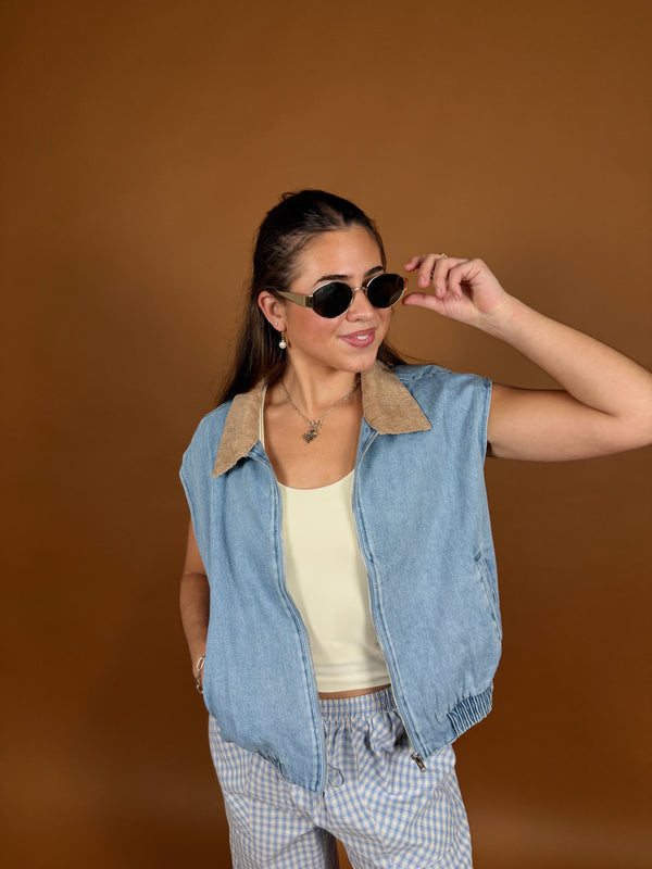 Shop Talk Denim Vest