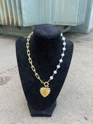 Intricate Heart Charm Necklace