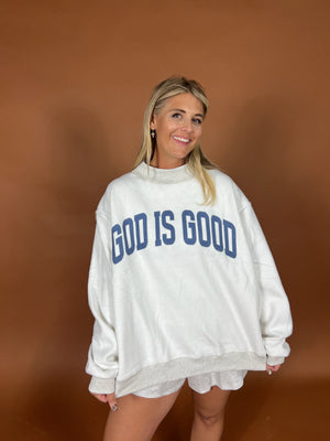 Jesus\God is Good Reversible Sweatshirt