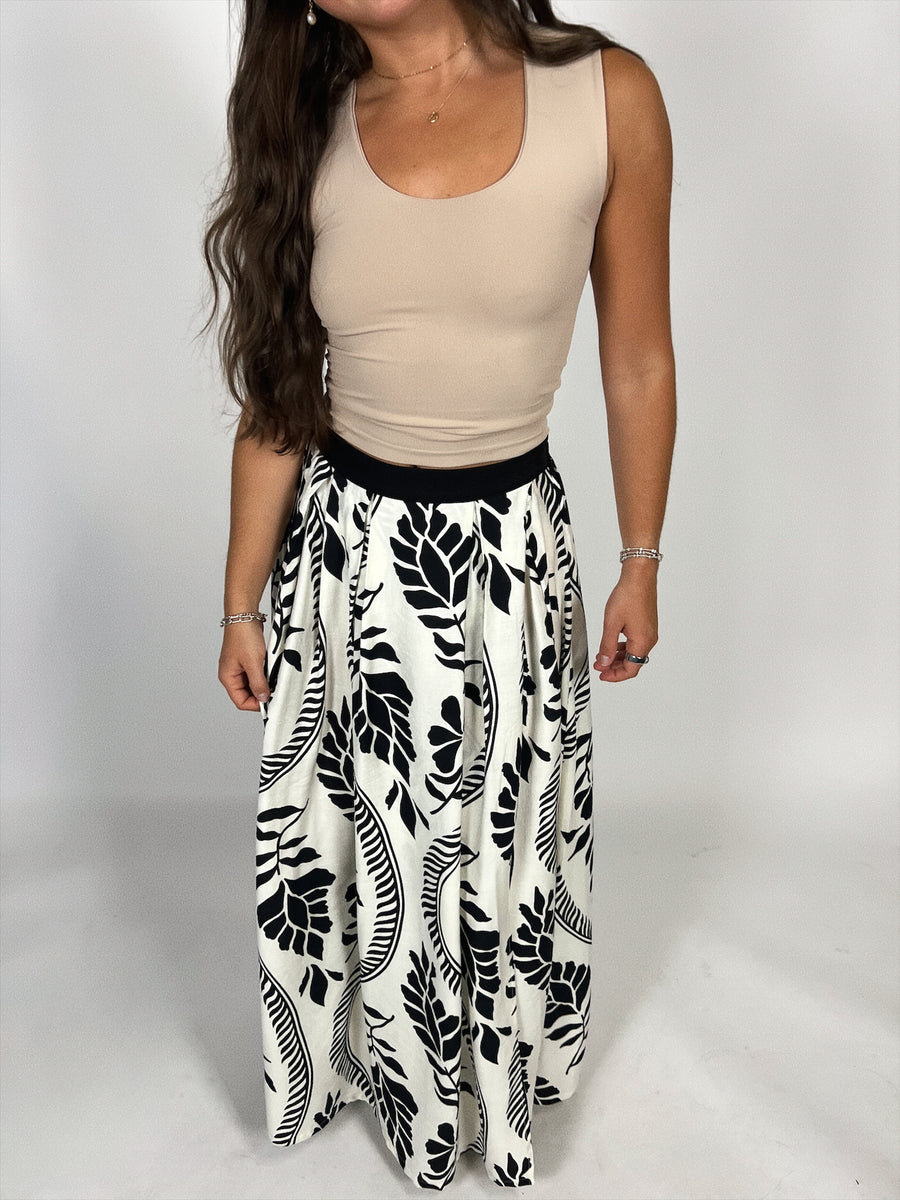 Beach Walk Printed Skirt