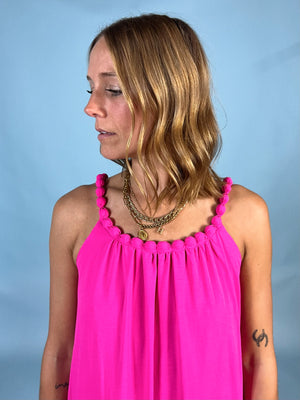 On Vacation Beaded Collar Maxi