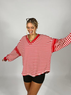 Game Plan Balloon Sleeve Top