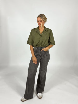 Olive Edit Crop Top