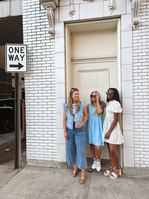 Rue Ruffle Sleeve Denim Vest