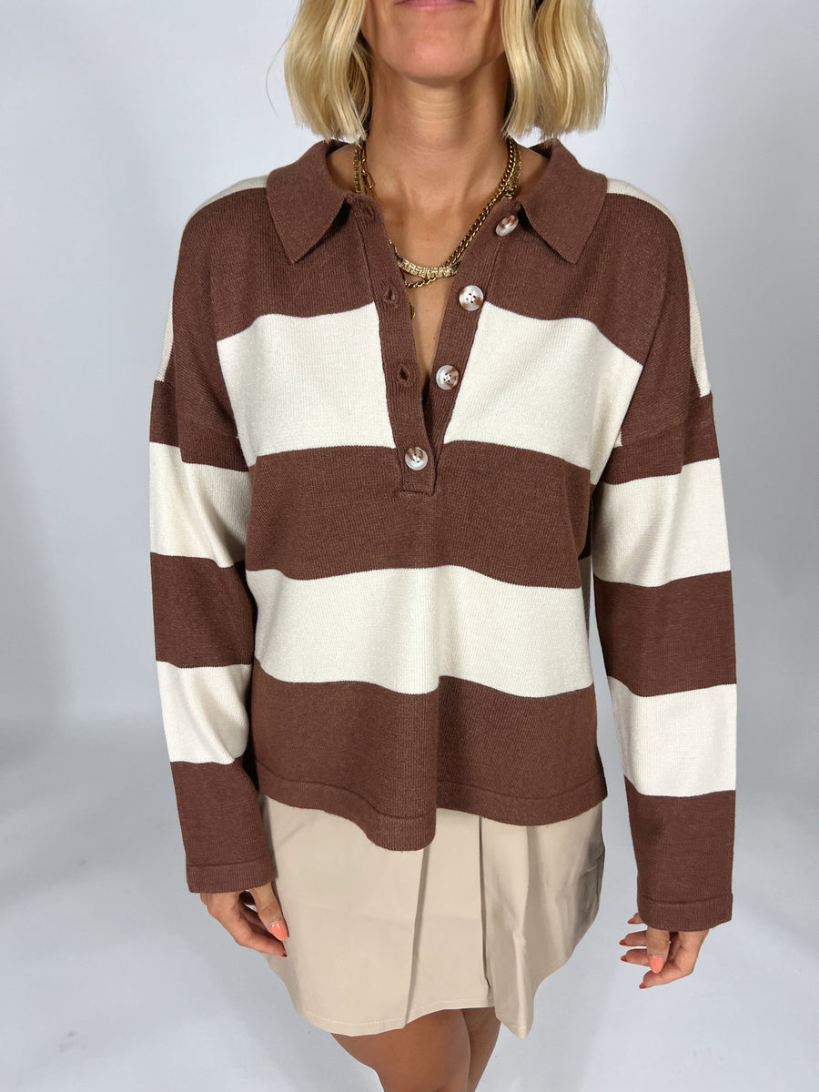 Easy Does It Collared Top