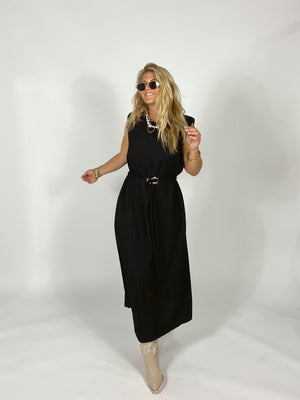 Espresso Please Belted Dress