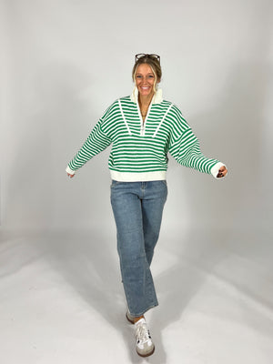 School Spirit Stripe Pullover