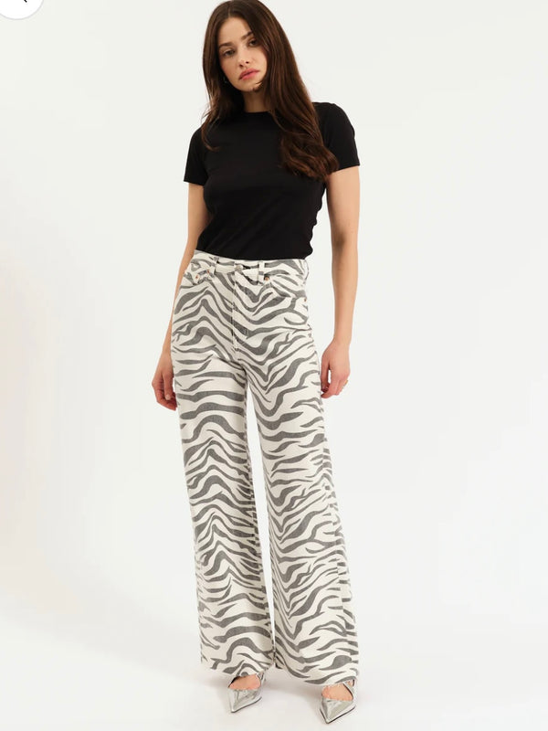 Far Out High Rise Jean | Zebra
