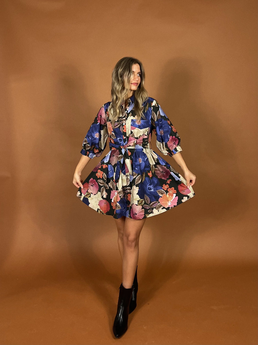 Tessa Mixed Floral Dress