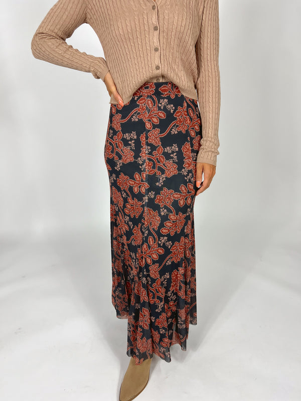 Charlie Rust Maxi Skirt