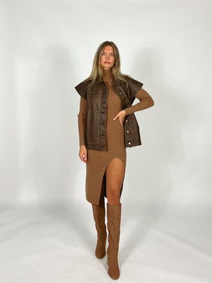 Harley Faux Leather Vest