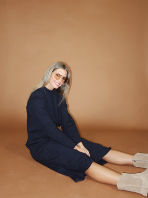 Frame Mockneck Sweater Dress