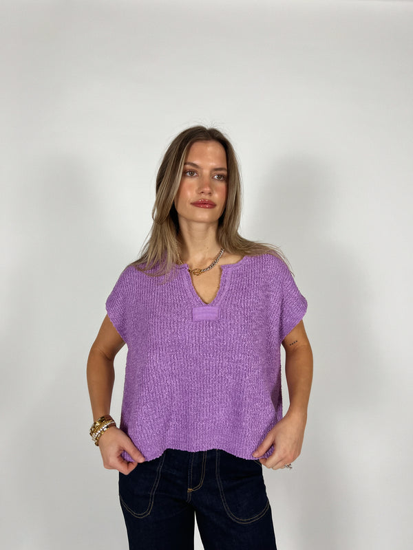 Beck Split Neck Pullover