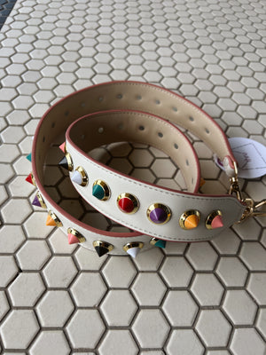 Loli White And Rainbow Purse Strap
