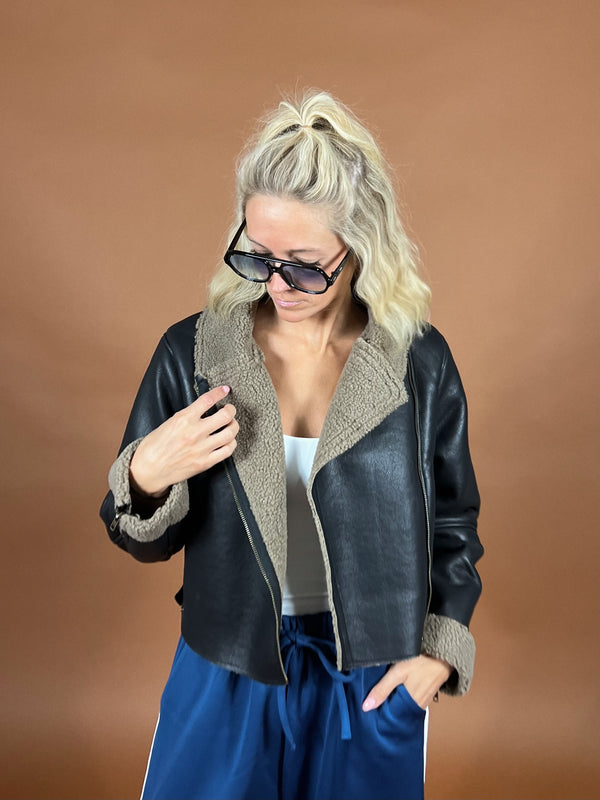 Sierra Sherpa Biker Jacket