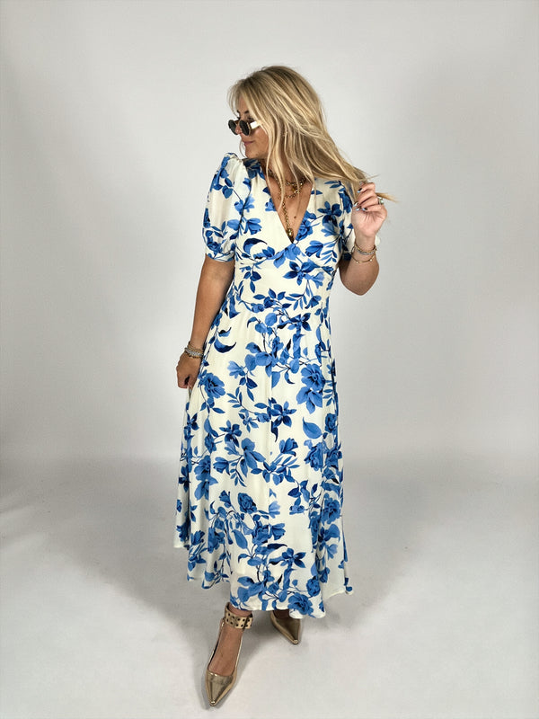 Cary V-Neck Floral Dress