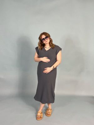 Cloudy V-Neck Maxi Dress