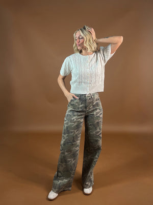 Camo Far Out Patch Pocket Wide Leg