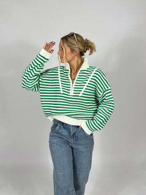 School Spirit Stripe Pullover