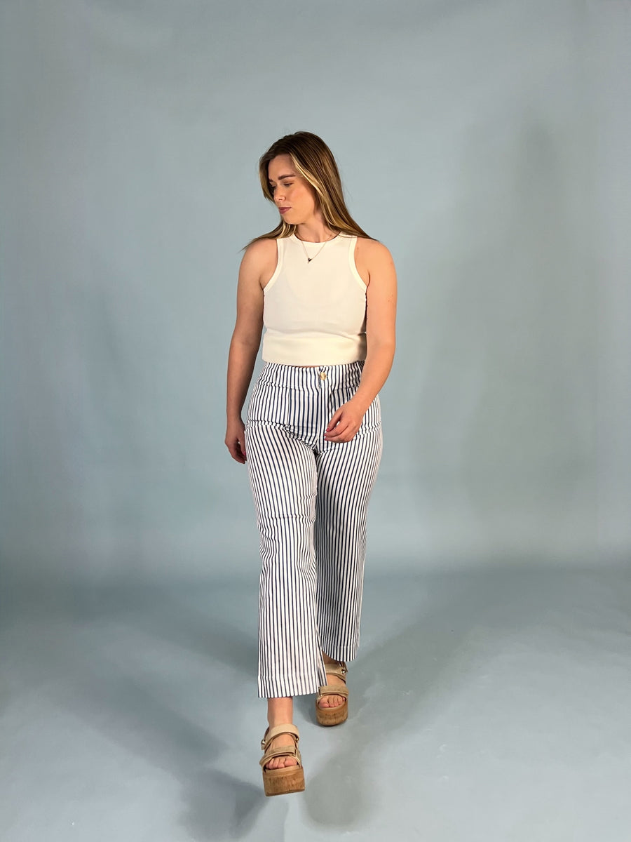 Montauk Stripe High Waist Pants