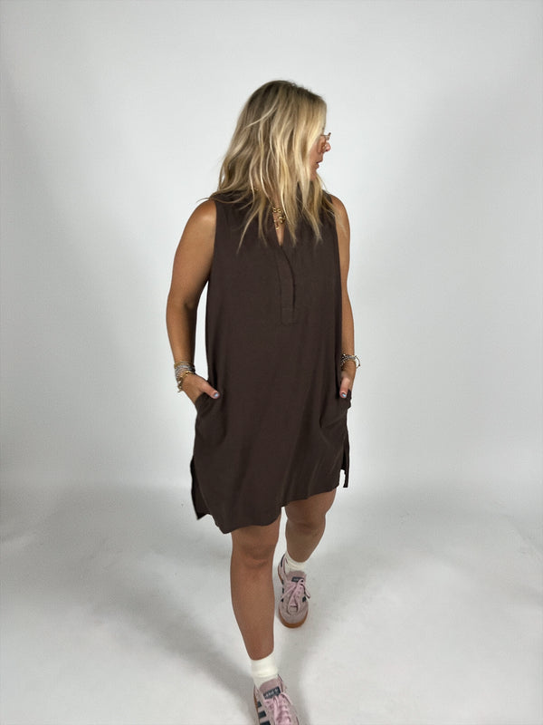 Double Shot Linen Dress