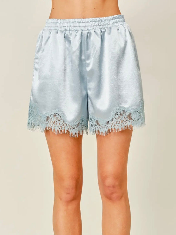 Bailey Satin Lace Shorts