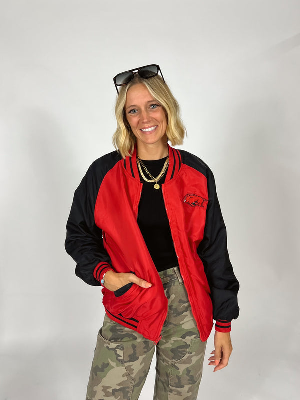 Reversible Arkansas Bomber Jacket