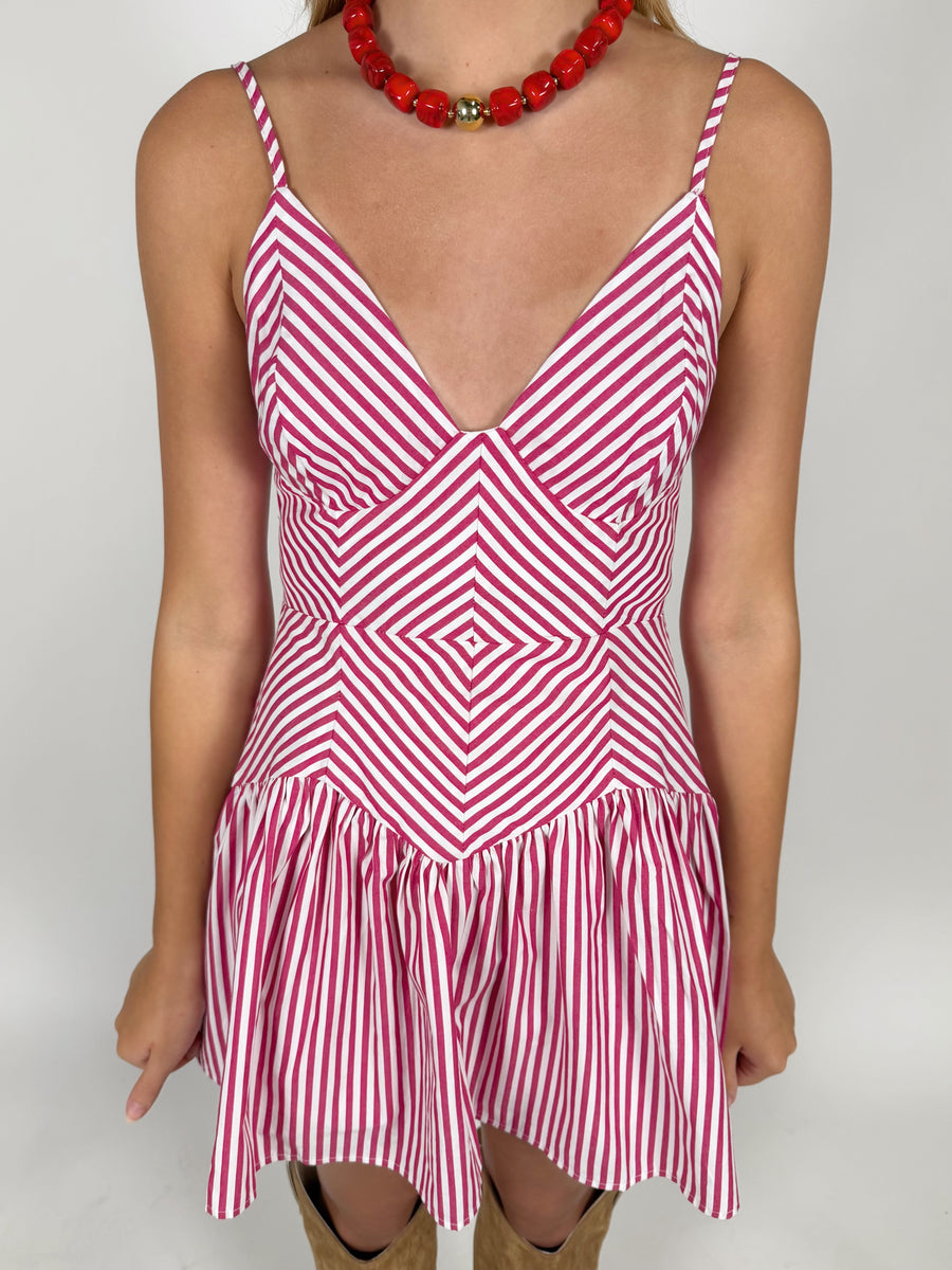 Bellini Stripe Mini Dress