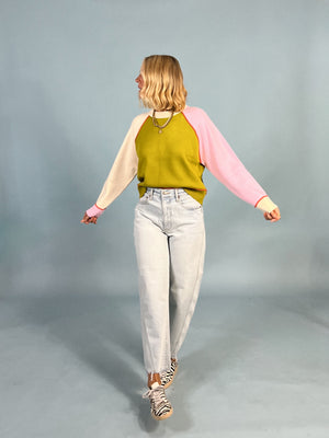 Not My Neutral Color Block Sweater