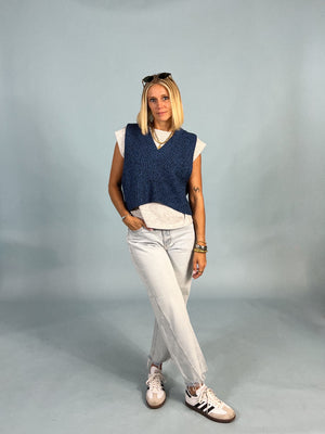Layered Vest And Tee Duo