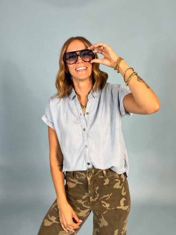 Classic Cut Denim Top