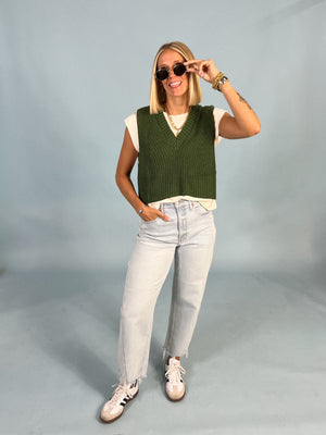 Layered Vest And Tee Duo