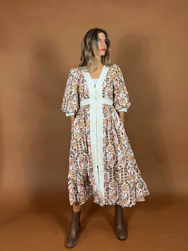 Clara Floral Midi Dress