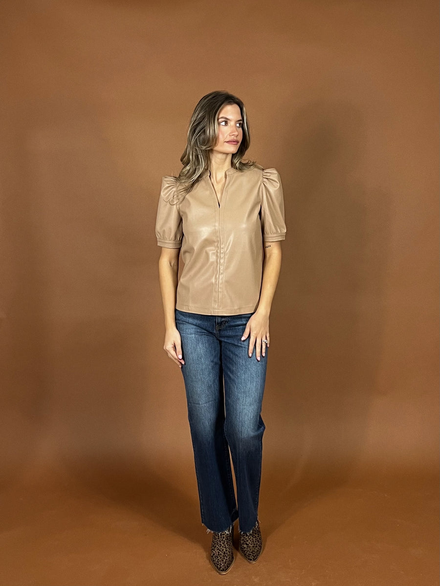 Fate Faux Leather Top