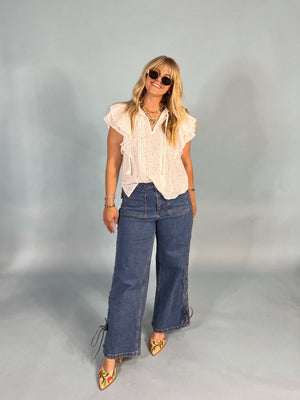 Good Reason Eyelet Top