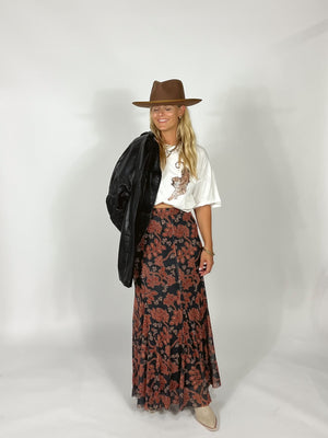 Charlie Rust Maxi Skirt