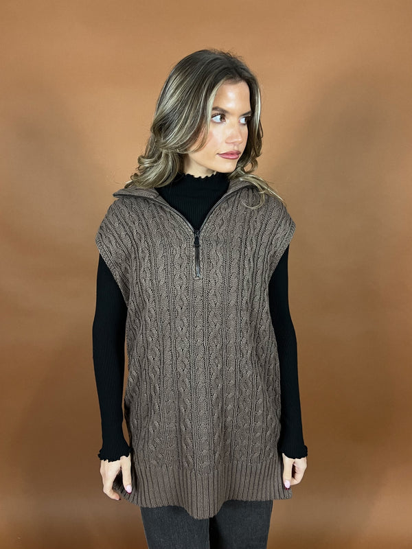 Cameron Collared Knit Vest