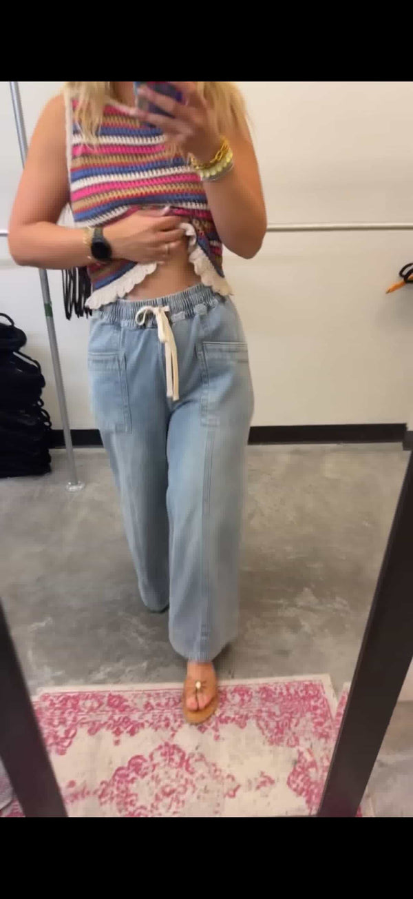 Around Town Drawstring Denim