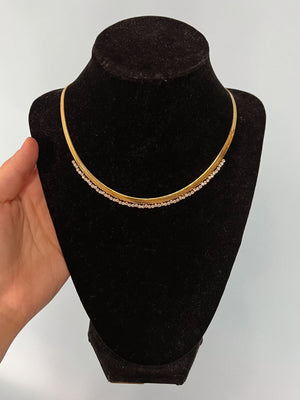 Herringbone Pave Necklace