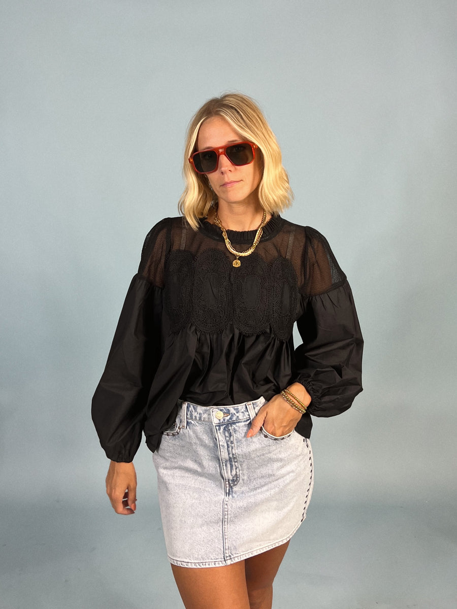 Lucy Lace Detail Top