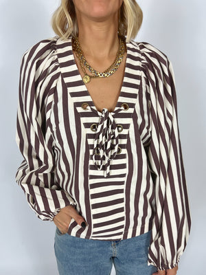 Tie The Knot Stripe Top