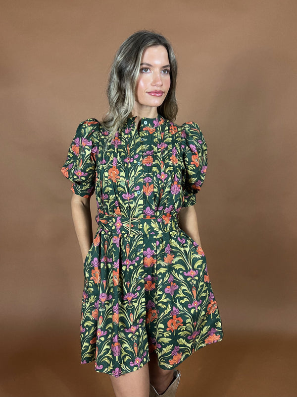 Florence Floral Belted Dress