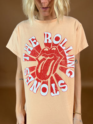 Rolling Stones Graphic Tee | Dusty Peach