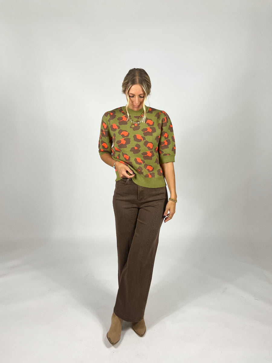 Wild Intentions Short Sleeve Sweater