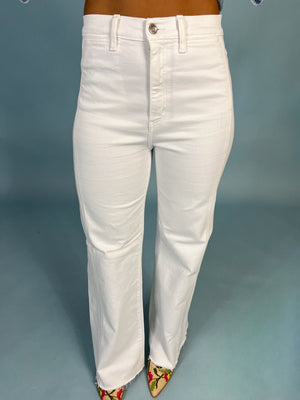 Far Out High Rise Wide Leg Jeans | Lamb