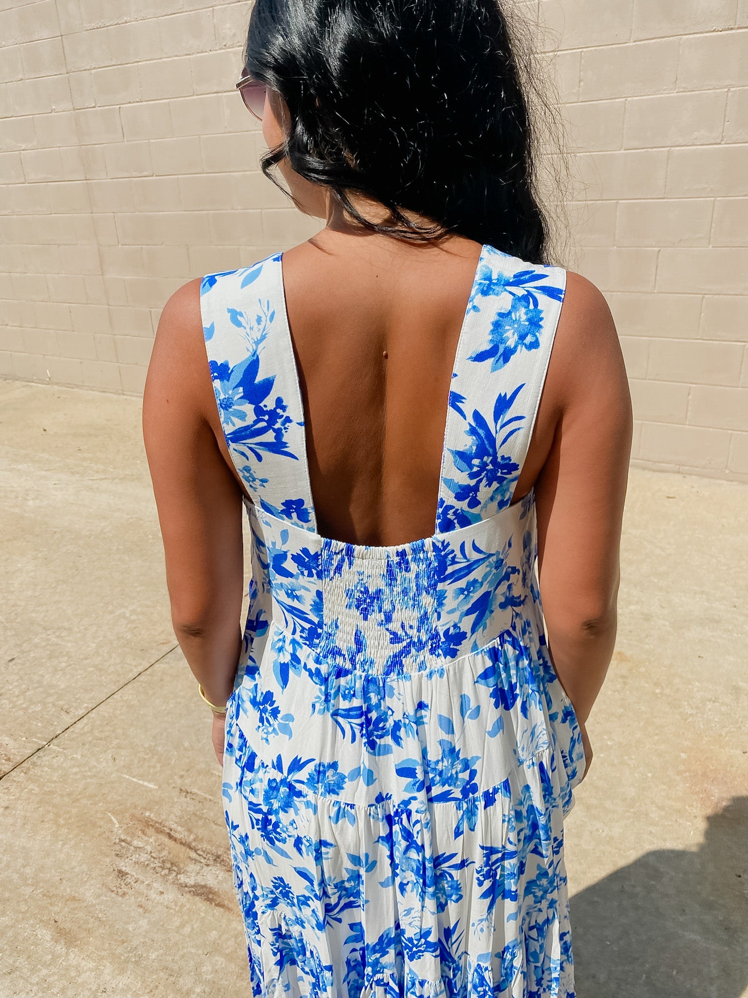 French Blue Floral Maxi - ShopFringeClothing.com French Blue Floral Maxi - ShopFringeClothing.com