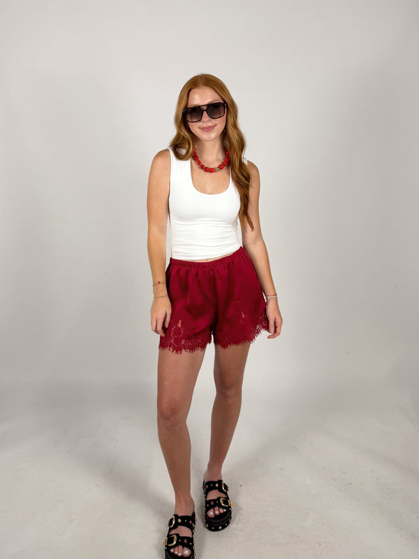 Hit The Road Lace Shorts